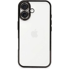Asil Acar Home Apple İphone 16 Kılıf Razer Lensli Silikon - Siyah