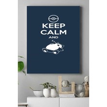 Murahze (PSTER16561) Keep Calm And Sleep Eğlenceli Mizahi Kanvas Tablo 50 x 70