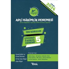 Temsil Kitap Imtiyaz Adli Hâkimlik Sınavı Çözümlü 5 Deneme 2024