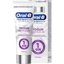 3 Adet Oral-B Diş Macunu Clinical Parlak Beyaz 75 ml