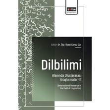 Eğitim Yayınevi Dilbilimi Alanında Uluslararası Araştırmalar - 3