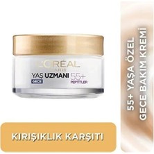 4 Adet L'oréal Paris Yaş Uzmanı +50 Yenileyici Gece Kremi 50 ml