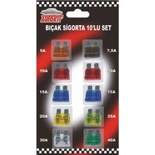 Autokit 2 Adet Oto Bıçak Sigorta 10'lu Set