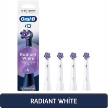 4 Adet Oral-B Io Yedek Başlık Radiant White 4ct