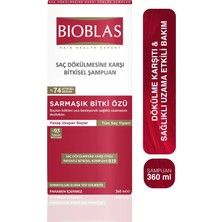 2 Adet  Bioblas Saç Dökülmesine Karşı Şampuan 360 ml Sağlıklı Uzama Etkili