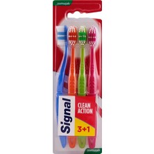 3 Adet Signal Diş Fırçası Clean Action 3+1