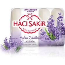 2 Adet  Hacı Şakir Güzellik Sabunu Lavanta 4X70 G