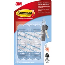 Command™ 17006CLR-CEE Mini Boy Şeffaf Askı