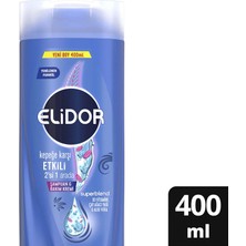 4 Adet   Elidor Kepeğe Karşı 2 In 1 Şampuan 400 ml