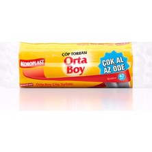 2 Adet Koroplast Orta Boy 40'lı Çöp Torbası 55 x 60 cm