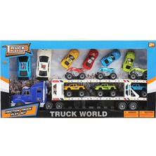 Yuga Toys Taşıyıcı Tır 12 Parça Plastik Araçlı