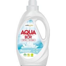 3 Adet  Boron Aquabor Sıvı Çamaşır Deterjanı Beyazlar 33 Yıkama 2150 ml