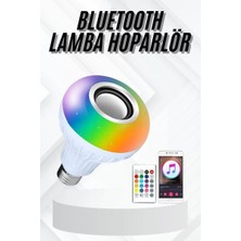 Hace Bazaar Lamba Hoparlör Ampül Görünümlü Renk Değiştirebilen Android ve Ios Uyumlu