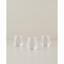 English Home Royal Cam 3'lü Bardak 310 ml Şeffaf