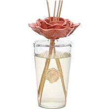 Missi Parlak Sırlı Pembe Seramik Gül Detaylı Çubuklu Oda Kokusu 400 Ml-Garden Rose&pudra