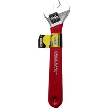 Mak-San 10 Kurbağacık Anahtar 250 mm Kırmızı Ergonomik Tasarıma Sahip Dayanıklı El Aleti
