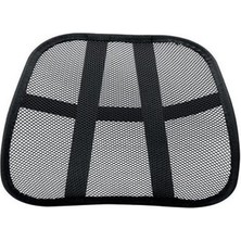 Carub Fileli Sırt Destek Minderi 43 cm x 40 cm Derinlik 13 cm Bel Ağrısını Azaltan Tasarım