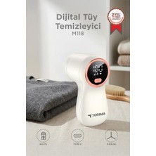 Torima Dijital Ekranlı M118 Exstra Bıçaklı Şarjlı Tüy Temizleme ve Tiftik Temizleme Makinesi