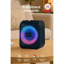 Torima Bluetooth Hoparlör Rgb Işıklı Taşınabilir Speaker D13 Siyah