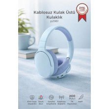Torima Bluetooth Kulaklık Kulak Üstü Kablosuz Kulaklık P2961 Mavi