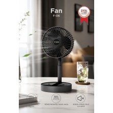 Torima Vantilatör 3 Kademeli Taşınabilir Şarjlı Klima Soğutucu Fan F06 Siyah