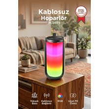 Torima Bluetooth Hoparlör Rgb Işıklı Speaker PLUSE5 Siyah