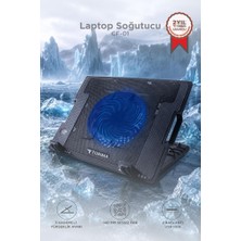 Torima Laptop Soğutucu Tek Fanlı Cooling Pad Notebook Stand CF01 Siyah