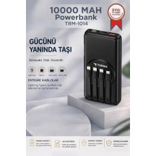 Torima Taşınabilir Batarya 10000 Mah Hızlı Şarj Dijital Göstergeli Magsafe Powerbank TRM-1014 Siyah