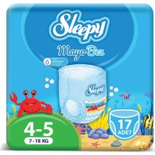 Sleepy Mayo Bez 5 Numara Junior 17 Adet 7 - 18 Kg Suya Dayanıklı Kullanım İçin