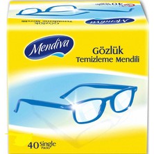 Mendiva Mineral ve Polycarbonate Camlar İçin 40 Adet Gözlük Temizlem Mendili