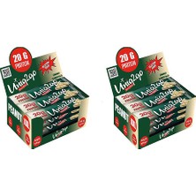 UNIQ2GO Peanut XXL Fıstık Ezmeli XXL Proteinli Bar 24 Adet Türkiye Menşeli 20g Protein İçeren Besin