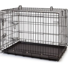 Atakan Petshop Siyah Metal Köpek Kafesi 91x61x66cm Taşıma ve Barınma Amaçlı Kullanım İçin