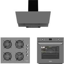 Alveus Gri Cam Dijital/dokunmatik 3'lü Ankastre Set (F17-GLS640-MFA627)
