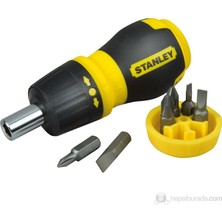 Stanley St066358 Topaç Tornavida Seti 6 Parça Cırcırlı Ergonomik Tasarım ve Dayanıklı Yapı ile