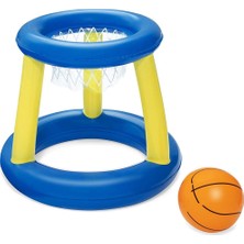 Bestway Suda Basket Oyunu 61 cm Mavi Renkli Yüzen Basketbol Seti Eğlenceli Yaz Aktiviteleri İçin