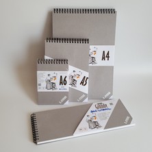 Lems Experto Serisi 4' Lü Set A4,a5,a6,grande 200 Gr. 80 Sy Sert Kapak Sketchbook Eskiz Defteri Sketch Book