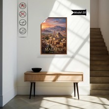 Akıllı Kağıt Türkiye Iller Tablo - Poster Malatya (Model-20)