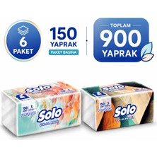 Solo Çek-Al Mendil 6'lı