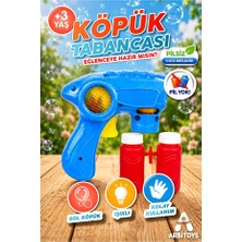 Jumpy Toys Arbitoys Pilsiz Mekanik Köpük Tabancası - Işıklı Bol Köpüklü Bubble Gun +2 Solüsyon Hediyeli