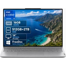 Lenovo Thinkbook 14 21SG00L8TX-02 I5-13420H 16GB Ddr5 512GB+2TB SSD Wuxga 14" IPS 60Hz Freedos