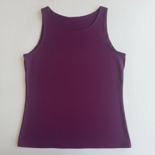 Bonbon Kadın Basic Kolsuz Içi Yarım Astarlı Tshirt BB2538