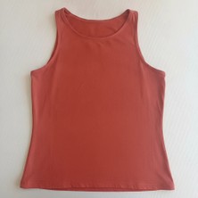 Bonbon Kadın Basic Kolsuz Içi Yarım Astarlı Tshirt BB2538
