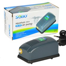 Sobo SB-108 Hava Motoru Tek Çıkış 2.5 Watt Güçlü Akvaryum Hava Pompası Uzun Ömürlü Performans