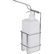 Tekno-tel Çelik Dezenfektan Aparatı 1 lt Krom Malzeme ile Manuel Kullanım İçin Uygun