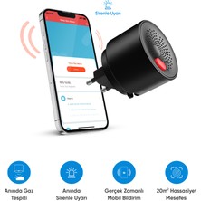 Akıllı Yanıcı Gaz Alarmı Mobil Bildirim ve Sesli Uyarı