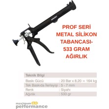Kl Home Prof Seri Ağır Metal Silikon Tabancası- 533 Gram Ağırlık