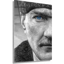 Sevgili Cam Safir – Mustafa Kemal Atatürk – Cam Tablo
