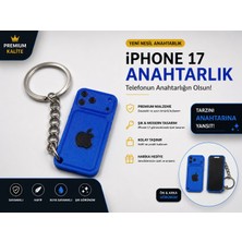 YSN Sounds Telefon Görünümlü Anahtarlık , iPhone 17 Mavi Anahtarlık - iPhone Görünümlü Araba Anahtarlığı