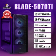 GamingGenTR BLADE-5070TI /Asus Prime RTX 5070 TI / AMD Ryzen 7 7800X3D / 32 GB Ram / 1 TB SSD / OEM Paket