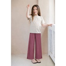 Cigit Geniş Kesim Pantolon 4-12 Yaş Bordo